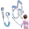 Generic Pettorina per bambini con guinzaglio -, Guinzagli da polso anti-smarrimento, Imbracatura blu per bambini per camminare e sostenere, Legatura per bambini di sicurezza per bambini