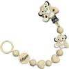 BABY J ART Catenella Portaciuccio in Silicone Personalizzata con Nome - Modello Bubble Charm - Clip Sicura - Idea Regalo Nascita - Leone