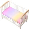 Odot Lenzuolo con angoli Lenzuola Carrozzina Neonato, Multicolore Stampa Bambino Cotone Coprimaterasso, Lenzuola per Culla Babybay (Viola,80x160 cm)