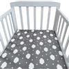 Odot Lenzuolo con angoli Lenzuola Carrozzina Neonato Cotone Lenzuola da Culla Bambino Coprimaterasso, Lenzuola Navicella con Angoli Elasticizzati Lenzuola per Culla (140x70cm,nuvole)