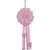baby idea Babysanity - Fiocco Nascita Bimba Coccarda Nascita in Tulle Perfetta per Interno ed Esterno Dimensioni 90x40 Cm Nastri Compresi (Modello Fiocco Medio Rosa)