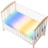 Odot Lenzuolo con angoli Lenzuola Carrozzina Neonato, Multicolore Stampa Bambino Cotone Coprimaterasso, Lenzuola per Culla Babybay (giallo 2,80x160 cm)