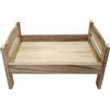 Oxxggkao Lettino da letto vintage per bambini, per scattare foto sullo sfondo, puntelli in legno, decorazione per culla retrò, decorazione per neonato