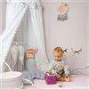 Koomiao Tenda a Baldacchino in Cotone, Zanzariera a Cupola Rotonda per Bambini, Tenda da Gioco da Appendere Decorazione per Princess Cameretta (Bianco)