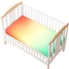 Odot Lenzuolo con angoli Lenzuola Carrozzina Neonato, Multicolore Stampa Bambino Cotone Coprimaterasso, Lenzuola per Culla Babybay (Giallo,80x160 cm)