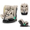 Deryan Colin I-Size 360 Girevole Seggiolino Auto con ISOFIX, 40-150cm (Gruppo 0 + 1/2/3, 0-36 kg), ca. 0-12 anni, 0-36 Kg, omologato ECE R129/03 (Torrone)