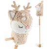 Bieco Cavallo sul bastone per bambini REH Ella | Cavallo per il tempo libero in legno | Cavallo a ruote | Cavallo a bastone in legno | Cavallo a bastone | Bellissimi cavalli da bastone per bambini |
