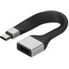 ROLINE Cavo USB 3.2 Gen 2 in silicone, C-A, ST/BU, 10 Gbit/s, Emark, nero, 11 cm