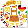 DIYthinker Bandiera Germania doganale Landmark dieta abbigliamento culture illustrazione modello occhiali panno di pulizia del pulitore dello schermo 5PCS
