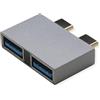 ROLINE Adattatore USB 3.2 Gen 2, 2 x USB tipo C, 2 x tipo A, ST/BU, argento