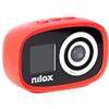 Nilox, Action Cam Kidscam, Action Camera Risoluzione 12Mp, Schermo LCD 1.4, Connessione Wifi, Resistente all'Acqua IP67 con Custodia Protettiva, Batteria 700 mAh, Memoria SD fino a 32 GB, Rosso