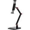 Joskeijky Supporto per monitor portatile con supporto regolabile girevole a 360°, supporto per tablet, compatibile con il supporto per morsetto da scrivania per tablet