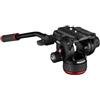 Manfrotto 504XAH Testa Video Fluida con Base Piatta, in Alluminio, Leggera e Compatta, Tecnologia Fluida, Sistema di Compensazione a 4 Livelli, per Video, fino a 12 kg