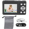 Akozon 64 MP 4K Digital Camera Anti Shake AF AutoFocus 18x Zoom per il Matrimonio di Viaggio (BLACK)
