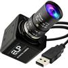 QILOVE Global Shutter - Fotocamera USB 800P monocromatica ad altissima velocità 640 fps [modalità 120/210/420fps), messa a fuoco manuale 5-50 mm, obiettivo CS compatibile con Raspberry Pi, Linux, Mac