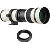 Namolit Fotocamera MF Super Teleobiettivo zoom F / 8.3-16 420-800 mm T2 supporto con supporto AF, anello adattatore 1/4 filettatura per supporto Sony Alpha Minolta