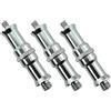 Bxian 3PCS 1/4 a 3/8 di pollice Metallo Maschio Convertitore Filettato Vite Adattatore Tap Stud Adatto per Studio Luce Stand Wireless Flash Ricevitore Trigger
