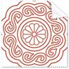 DIYthinker Cina cultura cinese tradizionale rosso fiore illustrazione astratta Art rotondi modello occhiali panno di pulizia del pulitore dello schermo 5PCS