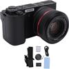 SustVita Fotocamera digitale 5K 64MP WIFI Touch Screen Zoom ottico con flash per viaggi di nozze (Nera)