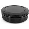 Generico KIT SET TAPPO corpo macchina retro obiettivo COVER rear lens body cap camera fotocamera mirrorless tappi compatibile con CANON EOS R R5 R6 RP RA EOS-R EOS-R5 EOS-R6 EOS-RA EOS-RP