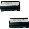 WVGFAUXA Batteria For Stazioni Totali Da 7,4 V 2600 MAh, Compatibile Con Leica, For TPS1200 ATX1200 ATX1230 GPS1200 GPS900 GRX1200, Ricaricabile(2PCS- GEB212)