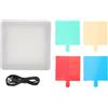 Akozon Pannello Luminoso Video a LED Piccolo con 49 Perle, Controllo Touch, Luce di Riempimento Portatile con 4 Pellicole a Colori