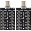 risingsaplings 2pcs USB Type-C maschio breakout board 24 pin uscita pin