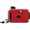 HOJO Fotocamera usa e getta, usa e getta, riutilizzabile, 35 mm, per immagini monouso, impermeabile fino a 5 m, stile retrò, confezione multipla (rosso, di base)