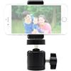 TronicXL Treppiede adattatore con testa a sfera per treppiede fotocamera Tripod Smartphone compatibile con iPhone Samsung Manfrotto Hama ecc. 1/4