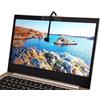 Diyeeni Webcam Centrale da 8 MP, Webcam USB Plug & Play per PC Portatile, Microfono Integrato, Messa a Fuoco Fissa, Fotocamera Occhio a Occhio da 80 Gradi per Videoconferenze,