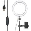 Sxhlseller Anello Luminoso a LED, Anello Luminoso da 10 Pollici con Clip per Telefono a Treppiede Anello Luminoso per Selfie per Riempire la Luce Al Chiuso, Ritratto 3 Modalità Luce Alimentate Tramite USB