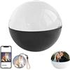 Generic Lettore video a sfera di cristallo da 2,7 pollici, sfera di memoria, lettore video digitale personalizzato con display digitale e battito cardiaco, video e foto caricabili tramite app mobile, per