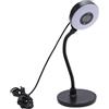 Xiuganpo USB Computer Cam 5MP Incorporato Mic Af Touch Control Focus Automatico, Webcam ABS con Luce di Riempimento e Biella per il Laptop per PC per Chat Online, Studio Domestico,