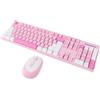 Eacam Tastiera Wireless e Mouse Combinati Set Ergonomico Plug and Play 2.4G Distanza di Controllo 10 M Caratteri Incisi Comodo Uso Prolungato per Ufficio (Tipo 1)