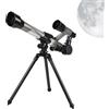 Generisch Telescopio per bambini - Telescopio Astronomico Portatile Con Cavalletto, Bambini Educativi E Studenti, Ottico Completamente Rivestito, Alto Ingrandimento 20 30 40 | Per Scientifico