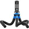 HUIOP APL-JJ07 - Treppiede da viaggio flessibile e staccabile, mini treppiede portatile da viaggio con clip per telefono pieghevole, compatibile con fotocamera digitale, massimo 3 k