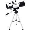 Generic Rifrattore astronomico professionale da 70 mm con treppiede, potente monocolo per osservare la luna bassa, regalo per bambini