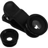 HOMSFOU Obiettivo per Telefono Cellulare Kit di Lenti Macro Grandangolari e Fish-eye Accessori per Fotocamera Smartphone Portatile e Facile da Usare