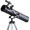 AmScope IQCrew - Telescopio Dobsonian 35X-350X 76 mm con lente Barlow 2X + treppiede