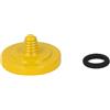 vhbw tasto di scatto compatibile con Rollei LM Mount fotocamera - Pulsante ergonomico, metallo, giallo