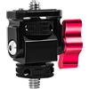 Uqezagpa 180 360 gradi girevole Tilt Monitor Holder Mount Quick Release Cold Shoe 1/4 vite per fotocamera DSLR staffa luce girevole Tilt Mount