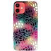 MUTOUREN Cover per iPhone 12/iPhone 12 Pro Custodia in Silicone TPU Trasparenti Ultra Sottile Antigraffio Antiurto Protettivo Case con Pellicola Proteggi Schermo, Foglie Colorate