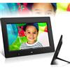 CICOLO Cornice Digitale 7/8/9/10 pollici Portafoto Digitale Alta Risoluzione Display, per Musica/MP3/ MP4/Video/Calendario/Sveglia/Auto On/Off Timer, con Telecomando,Supporta USB e scheda SD,Black-8inch