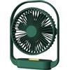 Ujjdwiurgh Ventilatore USB Silenzioso con Luce Notturna Ventilatore da Tavolo Ventilatore da Scrivania Elettrico Ricaricabile per Camera Ufficio Verde