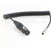 SZRMCC RS Fischer 3 pin maschio a 4 pin XLR femmina cavo di alimentazione per fotocamera Sony ARRI Alexa a TVlogic LVM-170A, monitor SmallHD 1303