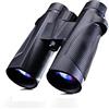 Generic Binocolo portatile 10X42 per adulti, binocolo impermeabile riempito di azoto grandanare HD FMC per birdwatching, caccia, sport, telescopio monoculare