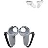 yystao Custodia protettiva per Meta Quest 3S Game Controller, yystao custodia in silicone compatibile con Meta quest3s/quest3, con impugnatura migliorata e funzione di protezione completa, grigio
