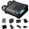 Generic Occhiali per visione notturna, binocolo regolabile a 5 marce, occhiali da 7,6 cm, con grande schermo e display HD per osservare la fauna selvatica