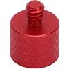 Mtlavishness Convertitore a vite MtLavishishing 3/8in Adattatore da filo maschile da 1/4 pollici per foto della fotocamera monopode treppiede (Rosso (A1-C))
