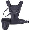 Generic Trasporto di 2 fotocamere DSLR, doppia tracolla, sistema imbracatura toracica, gilet fotografico, compatibile con reflex/videocamere(For two camera)